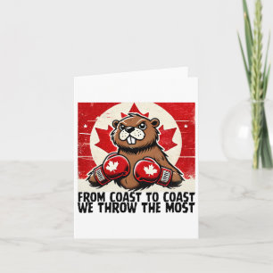 Elbows Up Canada Canadian Counter Tariffs Beaver B Card