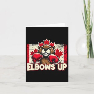 Elbows Up Canada Canadian Counter Tariffs Beaver B Card