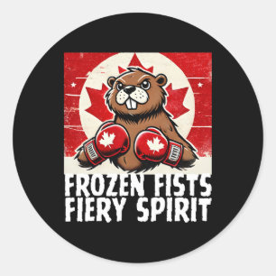 Elbows Up Canada Canadian Counter Tariffs Beaver B Classic Round Sticker