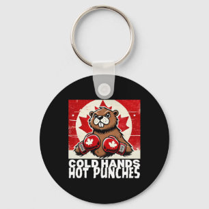 Elbows Up Canada Canadian Counter Tariffs Beaver B Key Ring
