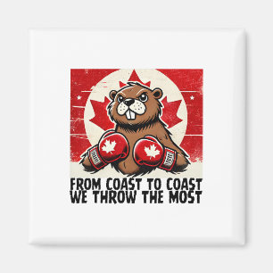 Elbows Up Canada Canadian Counter Tariffs Beaver B Magnet