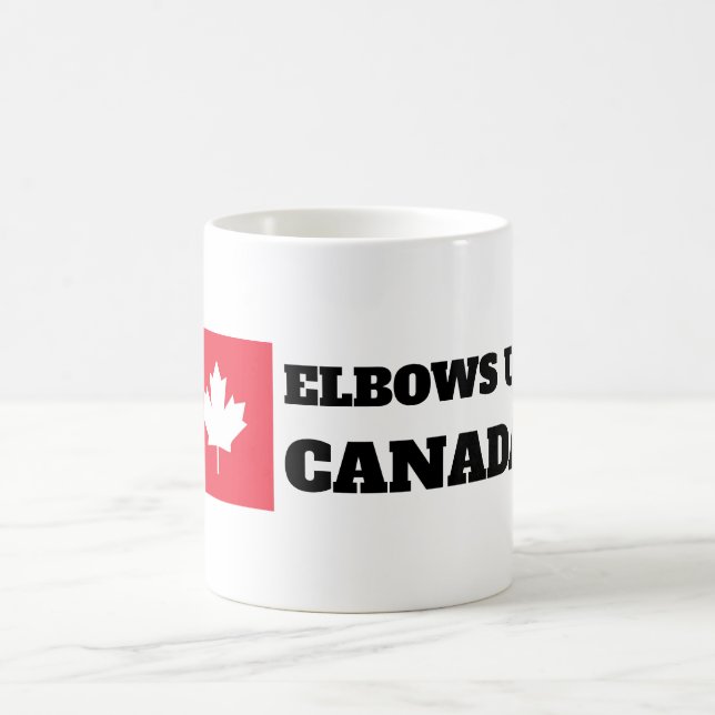 Elbows Up Canada Coffee Mug (Center)