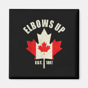 Elbows Up Canada Est 1867 Proud Canadian Strong Ca Magnet