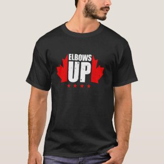 Elbows Up Canada Free Proud Canadian Retro Vintage T-Shirt