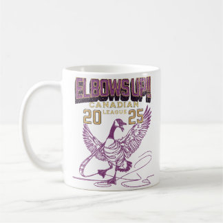 Elbows UP! Canada Goose Canadian Hockey Culture Coffee Mug