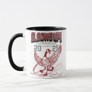 Elbows UP! Canada Goose Canadian Hockey Culture Mug