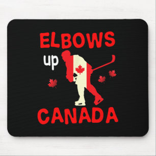 Elbows Up Canada! Hockey Mouse Pad
