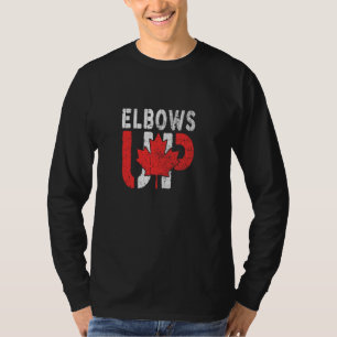 Elbows Up Canada,Never 51 Canada Flag 1867 Funny G T-Shirt
