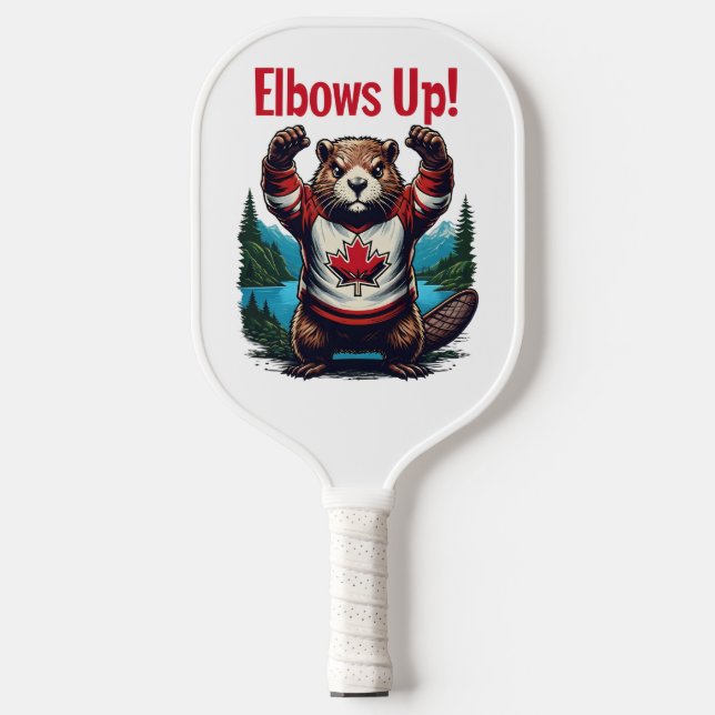 Elbows Up Canada Pickleball Paddle (Front)