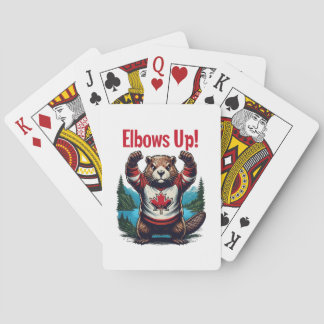 Elbows Up Canada Playing Cards