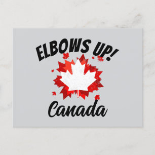 Elbows Up! Canada Postcard