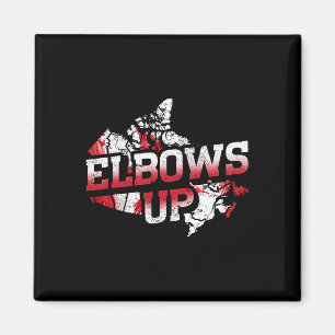 Elbows Up Canada Proud Canadian Hockey Canadian Ma Magnet