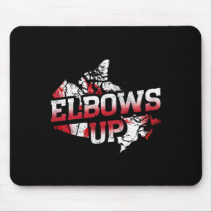 Elbows Up Canada Proud Canadian Hockey Canadian Ma Mouse Pad