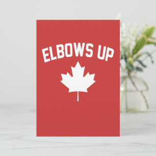 Elbows Up Canada - Proud Canadian Invitation