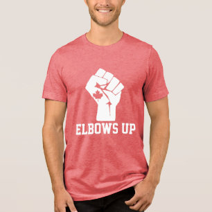 Elbows Up Canada - Proud Canadian Tri-Blend Shirt