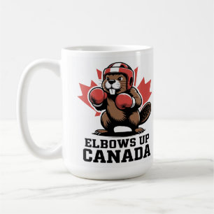 Elbows Up Canada   Quirky Canadian Pride Gift Coffee Mug