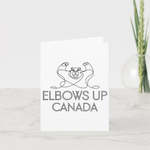 Elbows Up Canada Sticker3 Card