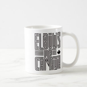 Elbows Up Canada Sticker5 Coffee Mug
