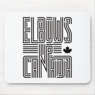 Elbows Up Canada Sticker5  Mouse Pad