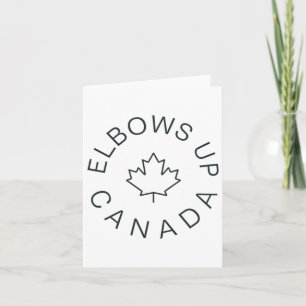 Elbows Up Canada Sticker6 Card
