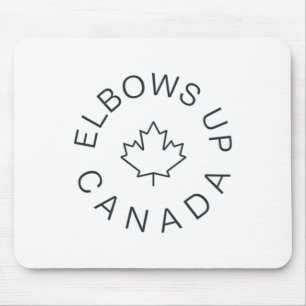 Elbows Up Canada Sticker6  Mouse Pad