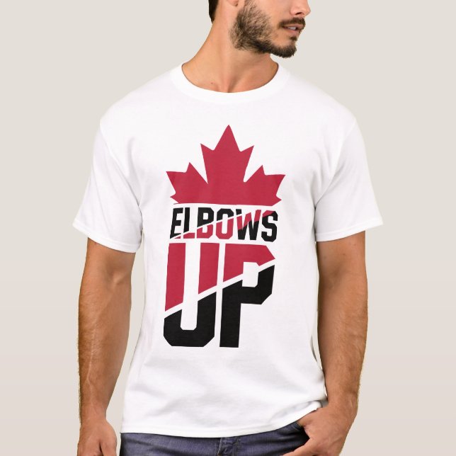 Elbows Up Canada T-Shirt (Front)