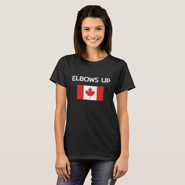 Elbows Up Canada T-Shirt (Front Full)