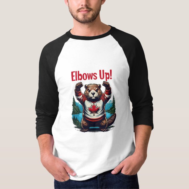 Elbows Up Canada T-Shirt (Front)
