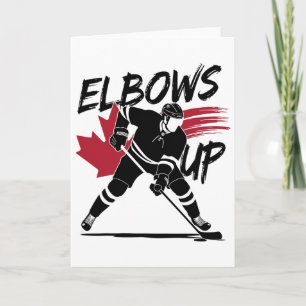 Elbows Up Canada True North Strong Free Hockey Lov Card