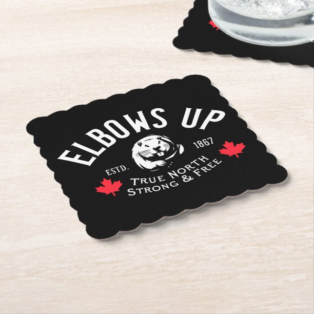Elbows Up! Coasters #2 (Angled)