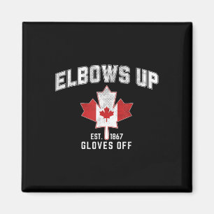 Elbows Up Est 1867 Canadian Maple Leaf Canada Magnet