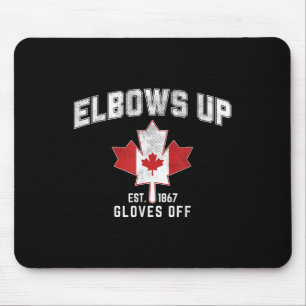 Elbows Up Est 1867 Canadian Maple Leaf Canada  Mouse Pad