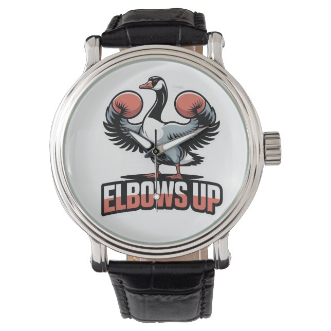 Elbows Up – Fighting Canadian Goose Watch (Front)