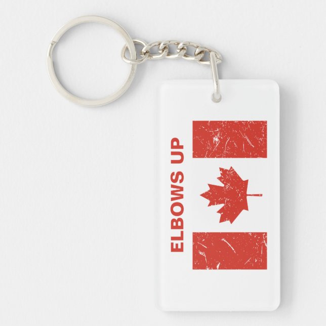 Elbows Up Key Ring (Front)
