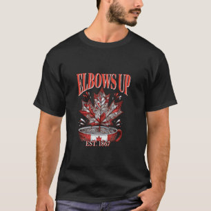 Elbow's Up - Never 51 Canada Flag Maple Leaf and C T-Shirt