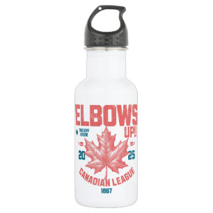 Elbows UP! Over the Boards Canadian League Hockey 532 Ml Water Bottle