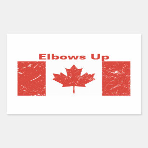Elbows Up Rectangular Sticker