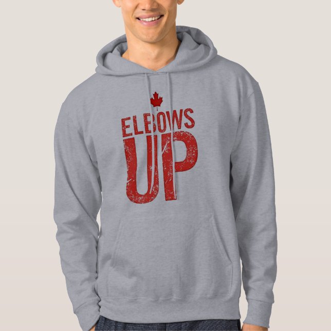 Elbows Up – Stand Strong for Canada Hoodie (Front)