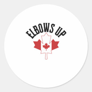 Elbows Up Sticker1 Classic Round Sticker