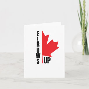 Elbows Up Sticker Card