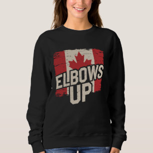 Elbows Up Strong Canada Est 1867 Proud Canadian Sweatshirt