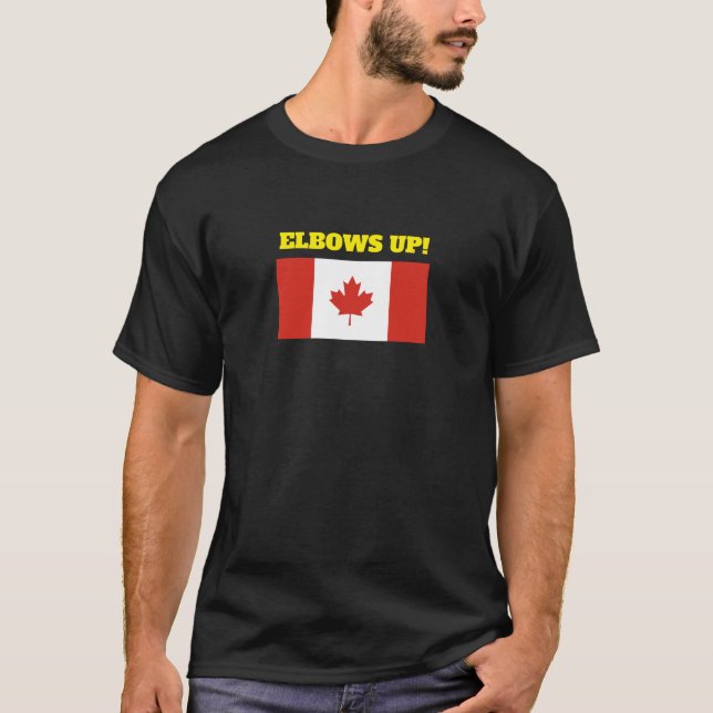 Elbows Up! T-shirt (Front)