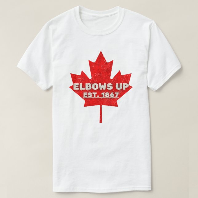 Elbows Up  T-Shirt (Design Front)