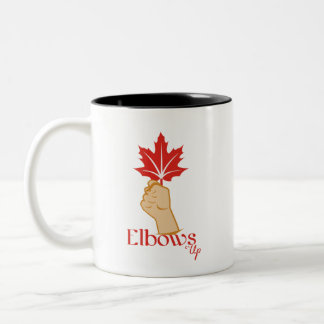 Elbows Up T-Shirt Two-Tone Coffee Mug