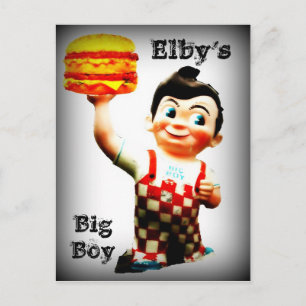 Elby's Big Boy Postcard