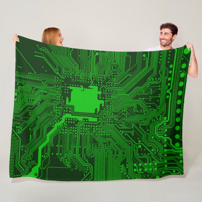 ELCETRONIC RAIL ROAD FLEECE BLANKET (In Situ)