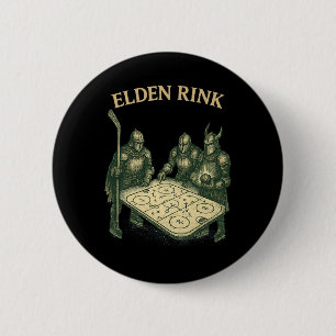 Elden Rink Funny Hockey Knight Parody Fantasy Rpg 6 Cm Round Badge