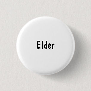 Elder 3 Cm Round Badge
