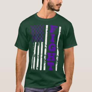 Elder Abuse Awareness Fight American Flag 4th Of J T-Shirt