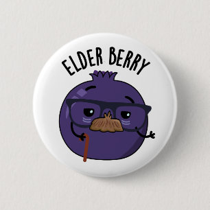 Elder-berry Funny Berry Pun 6 Cm Round Badge